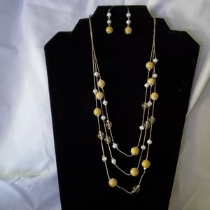 Necklace and earrings (b4)